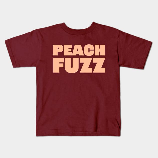 Pantone Color of the Year 2024 Peach Fuzz Kids T-Shirt by ellenhenryart